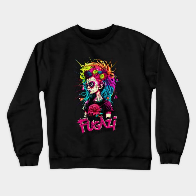 Punk Rock Ladies - Fugazi Vintage Crewneck Sweatshirt by VACO SONGOLAS